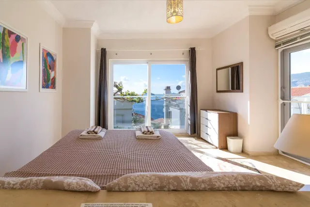 BookNoFees: brīvdienu māja, Kalkan, Kas, Antalya, Antālija, Turcija – 1. guļamistaba