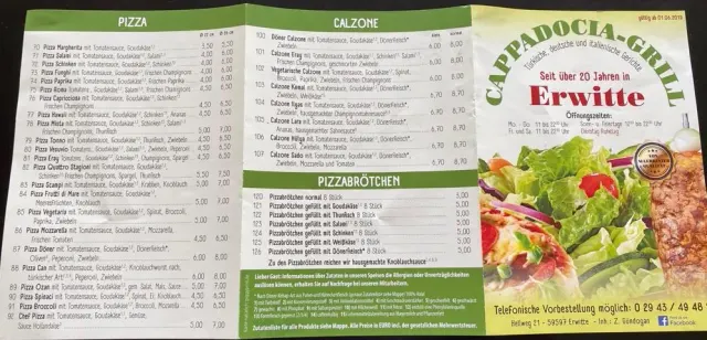 BookNoFees: Restorāns – Cappadocia Döner Grill Pizza – Erwitte – Kappadokijas Döner Grill pica, foto 2