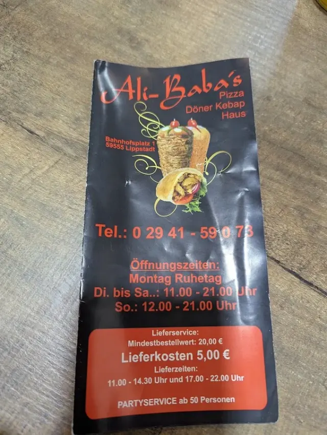 BookNoFees: Restorāns – Ali Baba Pizza Döner Kebab Haus – Lippstadt – Ali Baba Pizza un Döner Kebab Haus, foto 2