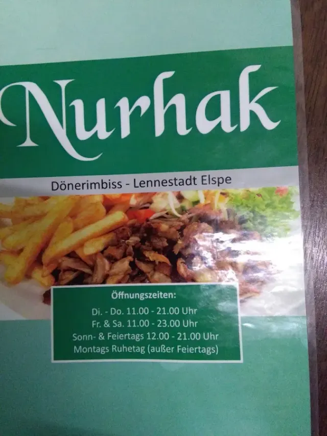 BookNoFees: Uzkodu bārs – Nurak Döner-Pizza-Schnellrestaurant – Lennestadt – „Nurak“ – döneru, picas un ātrās ēdināšanas restorāns, foto 2